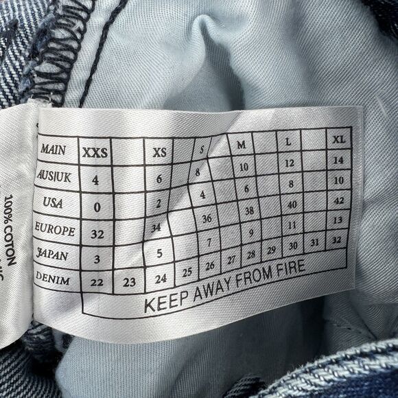 ONE TEASPOON Blue Society FREEBIRDS Distressed Step Hem Skinny Jeans 25 - Picture 8 of 12